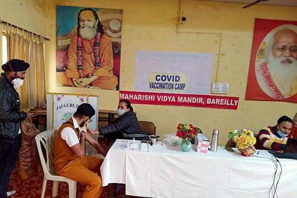 Maharishi Vidya Mandir, Bareilly a Vaccination Drive was organized where all the students from class IX to XII are vaccinated against Covid-19.